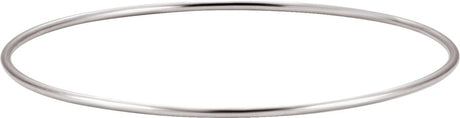 Sterling Silver 1.5 mm Bangle 8" Bracelet