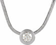 14K White Gold 1/4 CTW Natural Diamond Solitaire 18" Necklace