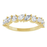 14K Yellow Gold 9/10 CTW Lab-Grown Diamond Anniversary Band