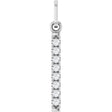 14K White Gold 1/10 CTW Lab-Grown Diamond Bar Pendant