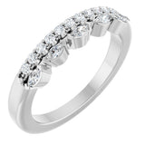 14K White Gold 1/3 CTW Natural Diamond Anniversary Band
