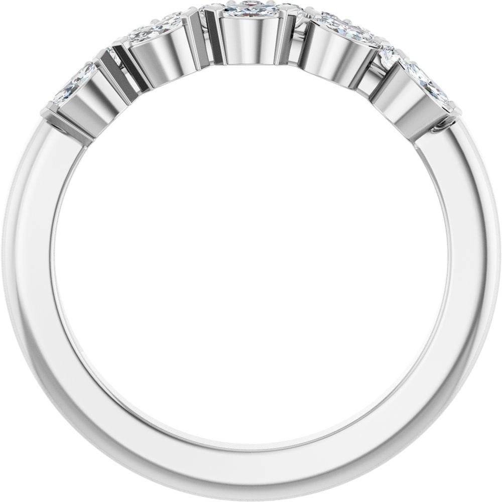 14K White Gold 1/3 CTW Natural Diamond Anniversary Band
