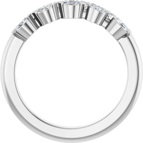 14K White Gold 1/3 CTW Natural Diamond Anniversary Band