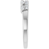 14K White Gold 1/3 CTW Natural Diamond Anniversary Band