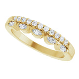 14K Yellow Gold 1/3 CTW Natural Diamond Anniversary Band