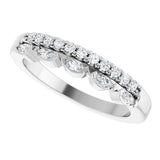 14K White Gold 1/3 CTW Natural Diamond Anniversary Band