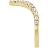 14K Yellow Gold 5/8 CTW Lab-Grown Diamond Contour Band