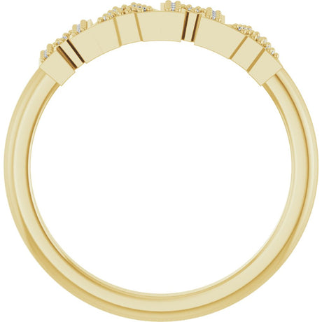 14K Yellow Gold .06 CTW Natural Diamond Mama Ring