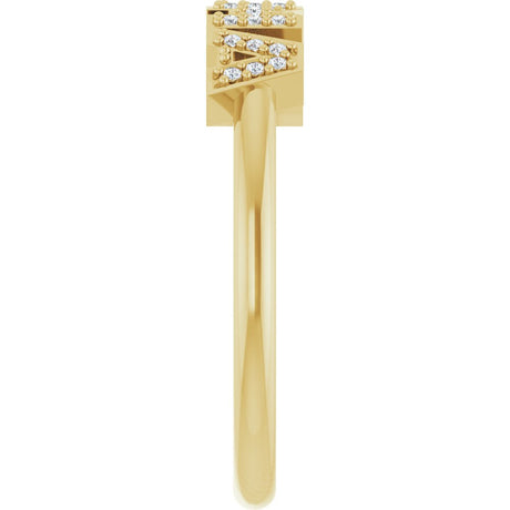 14K Yellow Gold .06 CTW Natural Diamond Mama Ring