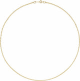 14K Yellow Gold 2.1 mm Cable 18" Chain