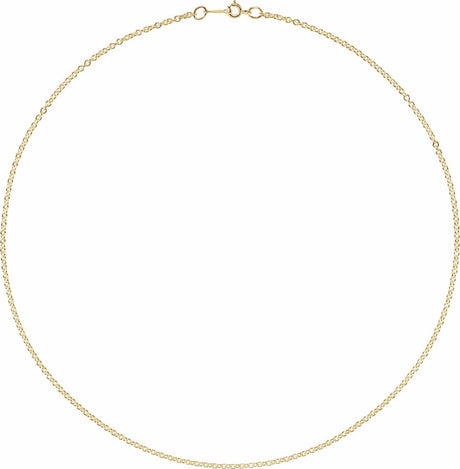 14K Yellow Gold-Filled 2.1 mm Cable 16" Chain
