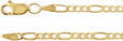 14K Yellow Gold-Filled 3.5 mm Figaro 24" Chain