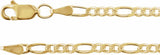 14K Yellow Gold-Filled 3.5 mm Figaro 24" Chain