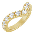 14K Yellow Gold 1 CTW Lab-Grown Diamond Contour Band
