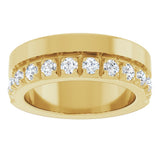 14K Yellow Gold 3/4 CTW Lab-Grown Diamond Anniversary Band