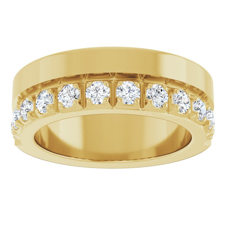 14K Yellow Gold 3/4 CTW Natural Diamond Anniversary Band