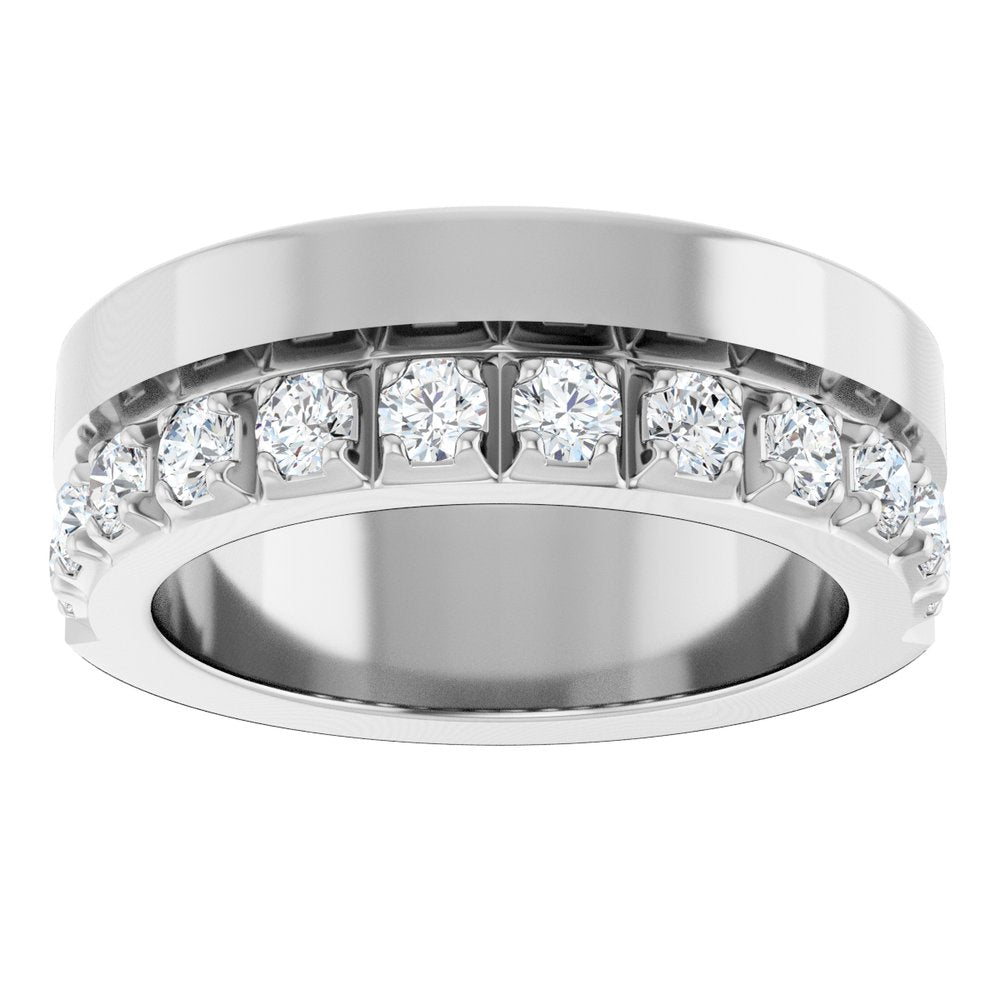 14K White Gold 3/4 CTW Lab-Grown Diamond Anniversary Band