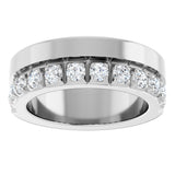 14K White Gold 3/4 CTW Lab-Grown Diamond Anniversary Band