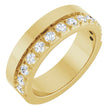14K Yellow Gold 3/4 CTW Lab-Grown Diamond Anniversary Band