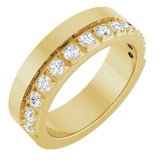 14K Yellow Gold 3/4 CTW Lab-Grown Diamond Anniversary Band