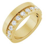 14K Yellow Gold 3/4 CTW Lab-Grown Diamond Anniversary Band