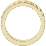 14K Yellow Gold 3/4 CTW Lab-Grown Diamond Anniversary Band