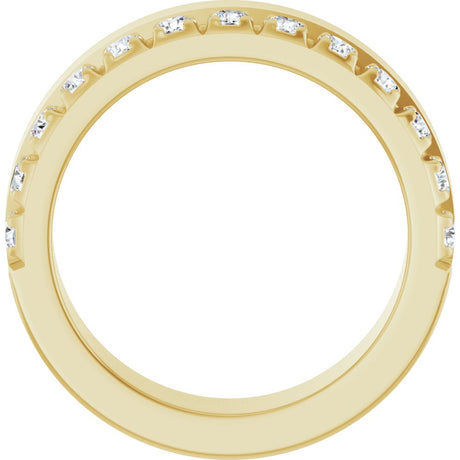 14K Yellow Gold 3/4 CTW Lab-Grown Diamond Anniversary Band