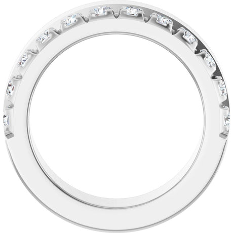 14K White Gold 3/4 CTW Lab-Grown Diamond Anniversary Band