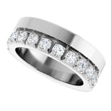 14K White Gold 3/4 CTW Lab-Grown Diamond Anniversary Band