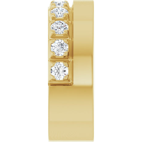 14K Yellow Gold 5/8 CTW Lab-Grown Diamond Anniversary Band