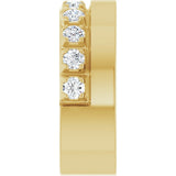 14K Yellow Gold 5/8 CTW Lab-Grown Diamond Anniversary Band