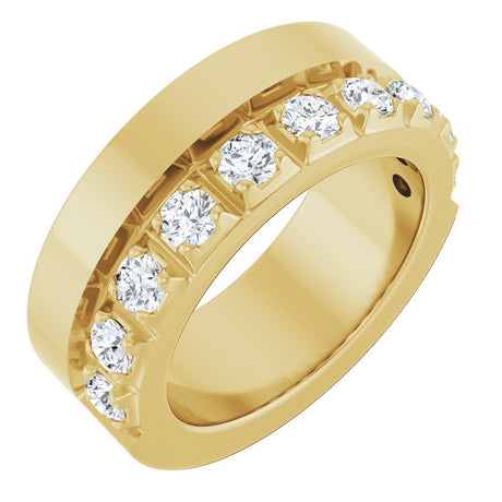 14K Yellow Gold 5/8 CTW Lab-Grown Diamond Anniversary Band