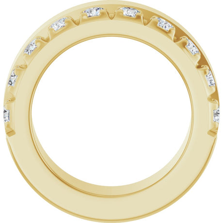 14K Yellow Gold 5/8 CTW Lab-Grown Diamond Anniversary Band