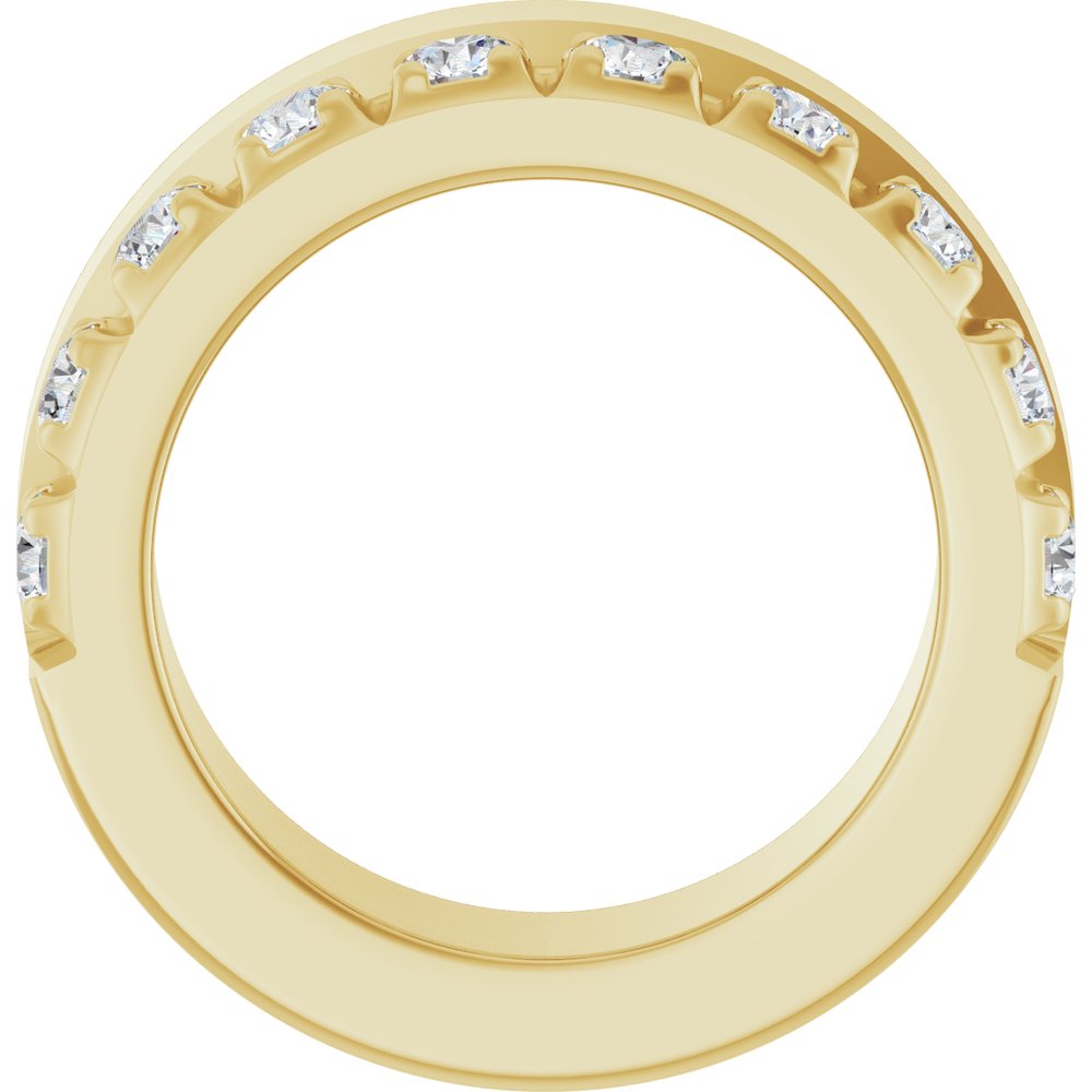 14K Yellow Gold 5/8 CTW Lab-Grown Diamond Anniversary Band