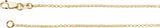 14K Yellow Gold 1.1 mm Rolo 24" Chain