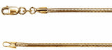 14K Yellow Gold-Filled 1.5 mm Snake 16" Chain