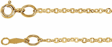 14K Yellow Gold-Filled 1.75 mm Cable 18" Chain