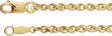 14K Yellow Gold 2 mm Rope 16" Chain