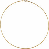 14K Yellow Gold-Filled 1.5 mm Snake 20" Chain