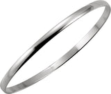 Sterling Silver 4 mm Bangle 8" Bracelet