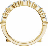 14K Yellow Gold 1/2 CTW Lab-Grown Diamond Ring Guard