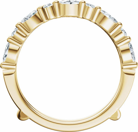14K Yellow Gold 1/2 CTW Lab-Grown Diamond Ring Guard