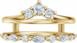 14K Yellow Gold 1/2 CTW Lab-Grown Diamond Ring Guard