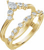 14K Yellow Gold 5/8 CTW Lab-Grown Diamond Ring Guard