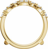 14K Yellow Gold 5/8 CTW Natural Diamond Ring Guard
