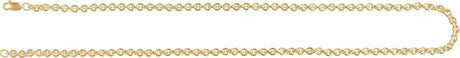 14K Yellow Gold-Filled 4 mm Cable 16" Chain