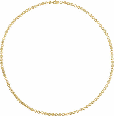 14K Yellow Gold-Filled 4 mm Cable 16" Chain