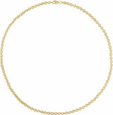 14K Yellow Gold-Filled 4 mm Cable 20" Chain