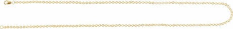 14K Yellow Gold-Filled 2.8 mm Cable 20" CHain