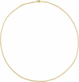 14K Yellow Gold-Filled 2.4 mm Cable 20" Chain